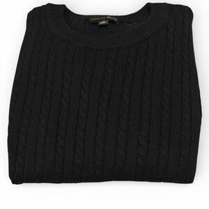 Ambience Apparel Black Cable Knit Juniors Girls Medium Sweater